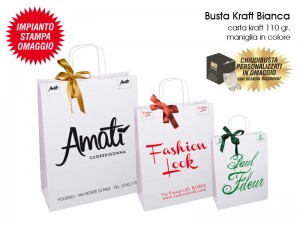BUSTE IN CARTA KRAFT BIANCA 
